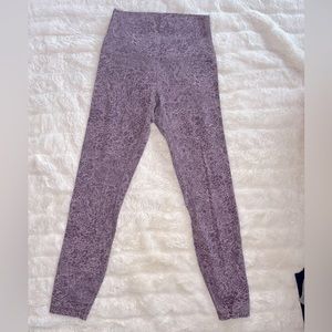 Lululemon Align Legging 25” (7/8) Purple floral Size 4